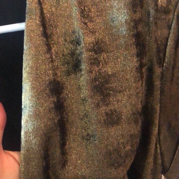 Zara Wrap Gold Dress - Picture 2 of 4